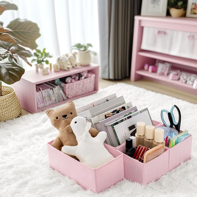 Criusia Drawer Organizer Clothes, 10 Pack Dresser Organizer for Baby Clothes, Underwear, Sock- Foldable Closet Organization and Storage Dividers Bins for Nursery, Bedroom (Pink) - Image 9