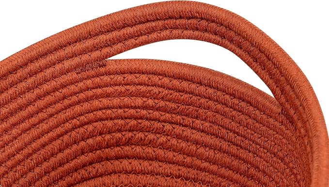 CubesLand Toys Closet Storage Organizer Baskets Bins for Cube Ogranizer/Shelving,Woven Basket for Organizing,Decor Basket for Living Room,Bedroom,Perfect for Pet Toy&Food Storage,2pack Brick Red - Image 5