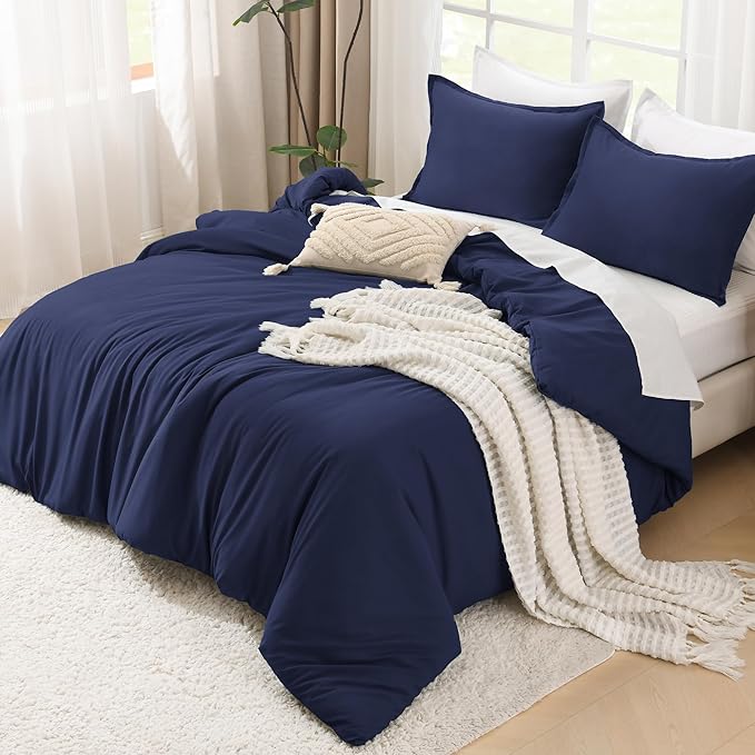 Litanika Twin XL Comforter Set Indigo Blue - 2 Pieces Extra Long Bed Set for College Dorm, All Season Bedding Set for Girls and Boys