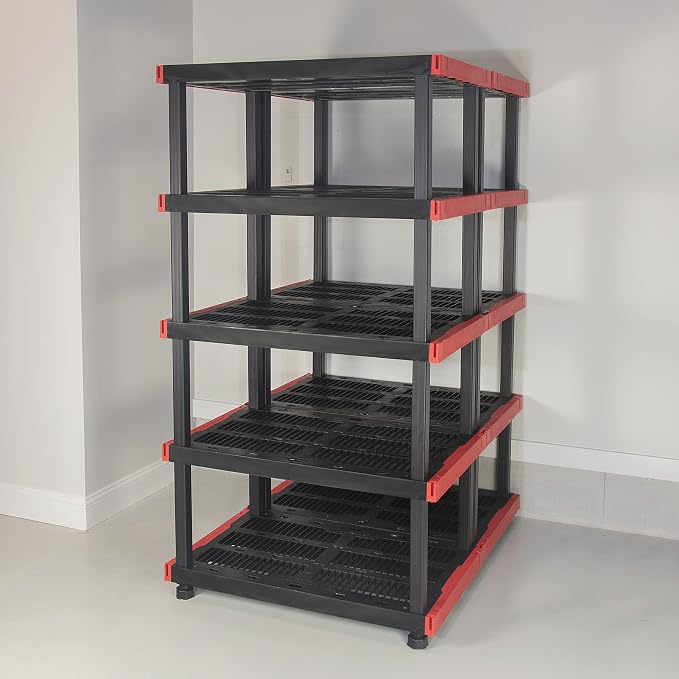 CX Craftsman 5-Tier Highly Durable Storage Rack, 5 Shelves That Support up to 200lbs/shelf, Organization and Storage, Weather-Resistant Design, Easy Assembly, American Made (72.3”H x 40”W x 24”D) - Image 2