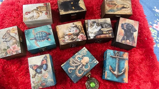 RK Collections Trinket Box Small Jewelry Keepsake Box | Trinket Box lovers Gift Idea, Animals Ornaments for Girls, Women, Gift Idea, Home Décor (Teapot) - Image 5