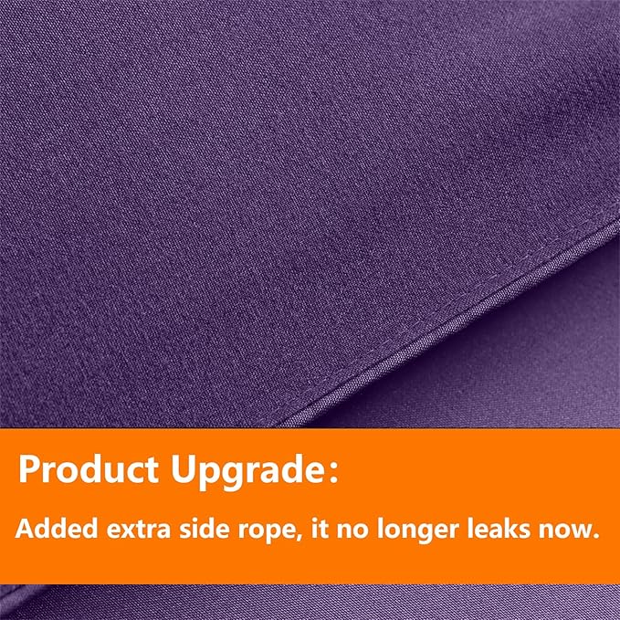TAIMIT Purple Full Size Comforter Set - 7 Pieces, Bed in a Bag Bedding Sets with All Season Soft Quilted Warm Fluffy Reversible Comforter,Flat Sheet,Fitted Sheet,2 Pillow Shams,2 Pillowcases
