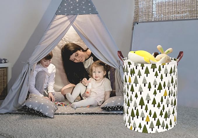 MAIZMZ Girls Storage Basket Laundry Hamper Gifts Organizer Bins Toy Box Laundry Basket Large Canvas Collapsible Chest for Home/Dorm/Kitchen/Pet/Office/Closet/Shelf/ - Image 6