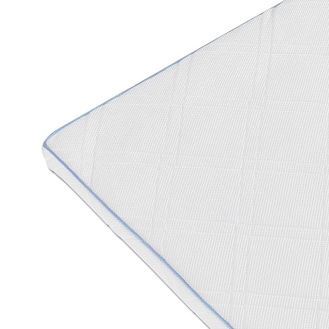 Delta Children Breeze Breathable Crib Mattress Topper, Makes Any Crib Mattress Breathable, 100% Washable, Ultra-Breathable Quilted Layer for Comfort, Fits Standard Size Cribs & Toddler Beds