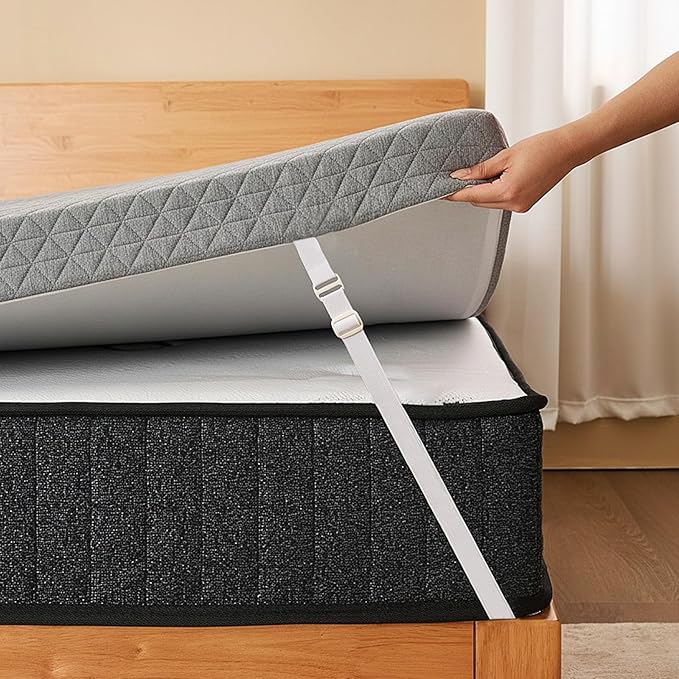 Daxpoo Extra Firm Mattress Topper Queen 3 Inch: High Density Memory Foam for Back Pain Relief, Removable & Washable Cover, Non-Slip, CertiPUR-US & Oeko-Tex Certified 80x60