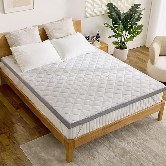 Extra Firm Mattress Topper King Size 3 Inch, Pain Relieving Foam Bed Topper for Extra Support, High-Density Foam Mattress Pad with Removable Cover, No Smell, CertiPUR-US Certified,80" x76"