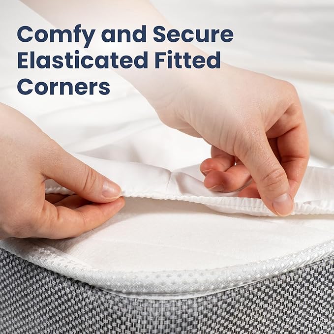 Waterproof Vinyl Mattress Protector – 39" x 75" x 12" Inch. Twin Bed Size Waterproof Bed Topper Elastic Fitting Heavy Duty 100% Waterproof Luxury Comfort – Mattress Protectors by Maypes