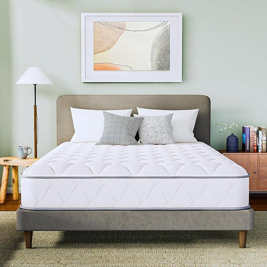 GAESTE Full Size Mattress in a Box, 8 Inch Hybrid Innerspring Mattress with Gel Comfort Memory Foam and Spring, Medium Firm, Pressure Relief, CertiPUR-US Certified (Full, 8 in)