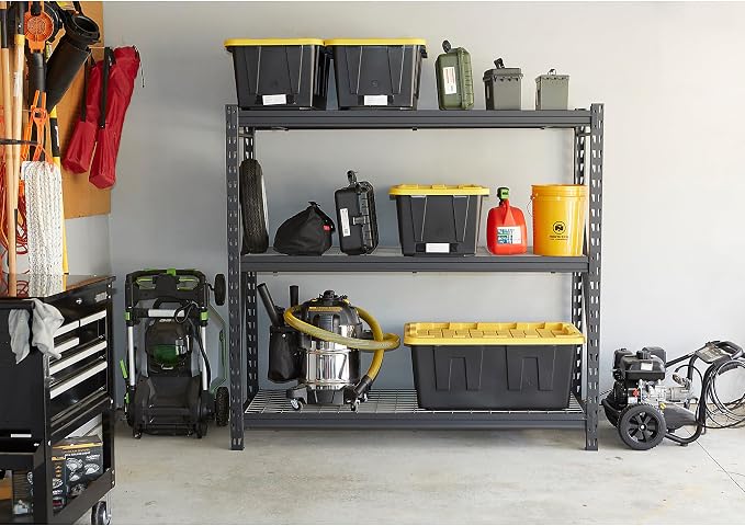 Ironton Industrial Shelving Rack, 3 Storage Shelves Steel Construction 3-Tier Rack with 2000-Lb Load Capacity Per Shelf, Garage Storage Rack - Image 7