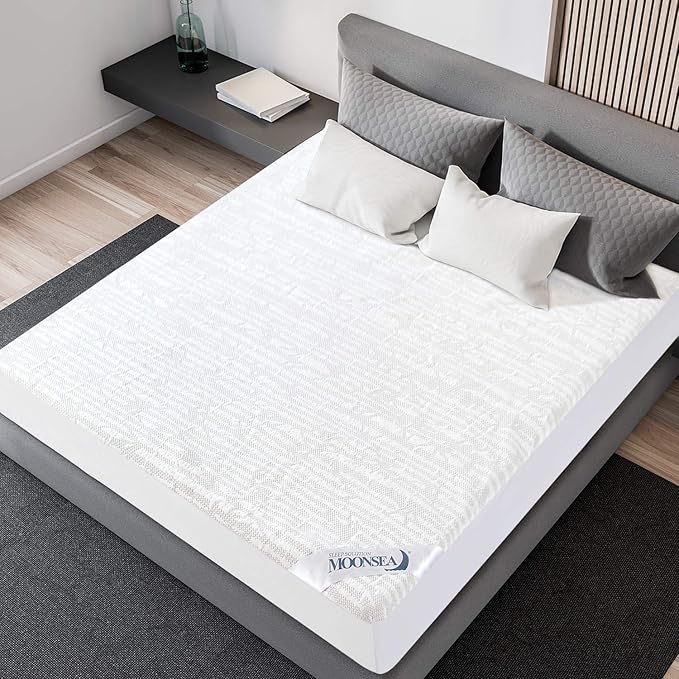 Twin Mattress Protector Waterproof, Ultra Soft Viscose 3D Air Fabric, Mattress Pad Cover Twin, Fitted Up to 14" Deep