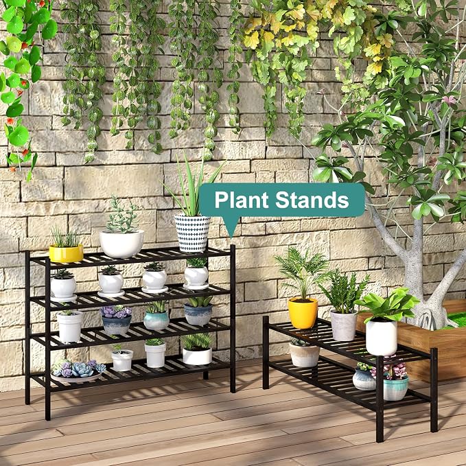 viewcare Black Shoe Rack, 2-Tier Long Shoe Rack for Entryway, Bamboo Wood Shoe Shelf for Closet & Hallway, Long 33IN | Beautiful | Functional | Sturdy | Durable - Image 7