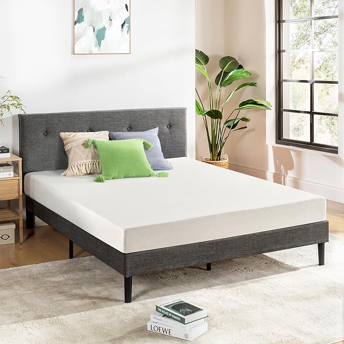 Best Price Mattress Full Mattress 6 inch Bed-In-A-Box, Green Tea Memory Foam White