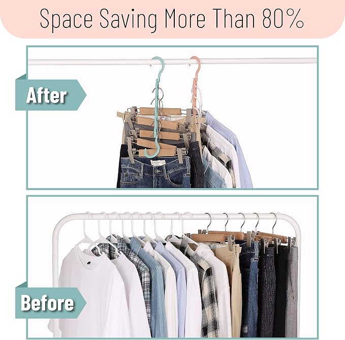 Mr. Pen- Space Saving Hangers, 8 Pack, Boho Colors, Magic Hangers - Image 7