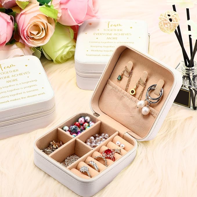 Kenning 12 Pack Inspirational Gifts Bulk Travel Jewelry Case Organizer Appreciation Gifts for Employee Teacher Coworkers Nurses - Image 3