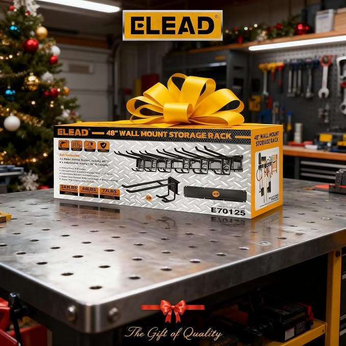 ELEAD 9-Pairs Heavy Duty Garage Tool Organizer Wall Mount Hooks, 48 Inches 730 lbs Garden Tool Organizer with Adjustable Hooks, Yard Tools Organizers for Garden, Yard, and Shed - Image 9