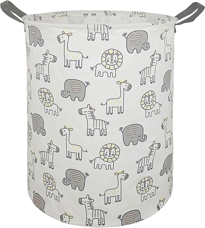 MAIZMZ Kids Hamper Baby Storage Bins Gift Toy Box Organizer Nursery Waterproof Laundry Basket Large Canvas Collapsible Chest for Boys Girls Bedroom Closet Shelf Room Decor by Unknown