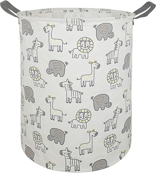 MAIZMZ Kids Hamper Baby Storage Bins Gift Toy Box Organizer Nursery Waterproof Laundry Basket Large Canvas Collapsible Chest for Boys Girls Bedroom Closet Shelf Room Decor by Unknown