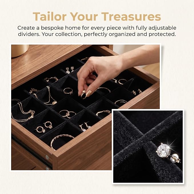 VOSAREA 1 Set Jewelry Tray Organizer Divider Jewelry Display Storage Tray Dividers for Organizing Boxes And Showcases - Image 7
