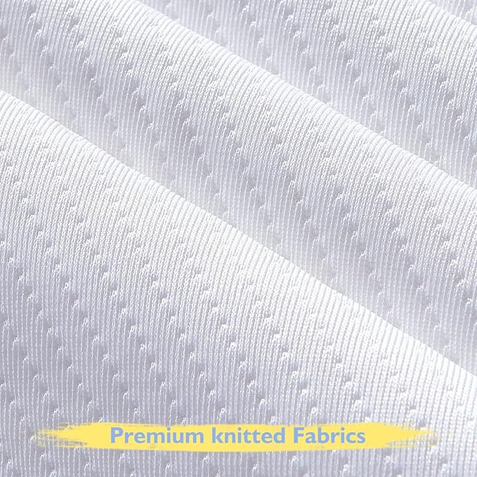 Waterproof Pack and Play Mattress Protector, Quilted Pack and Play Mattress Pad Cover Ultra Soft and Breathable, Playard Sheet Protector 39inch X 27inch fits for Baby Foldable and Playard Mattress