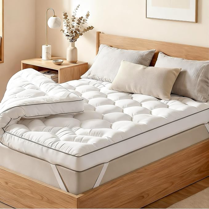King Mattress Topper - 3 Inch Ultra Thick Soft Memory Foam Mattress Pad for Back Pain Relief, Pillow Top Mattress Topper King for Bedrooms, Guest Rooms & RVs, 80x78 Inch.