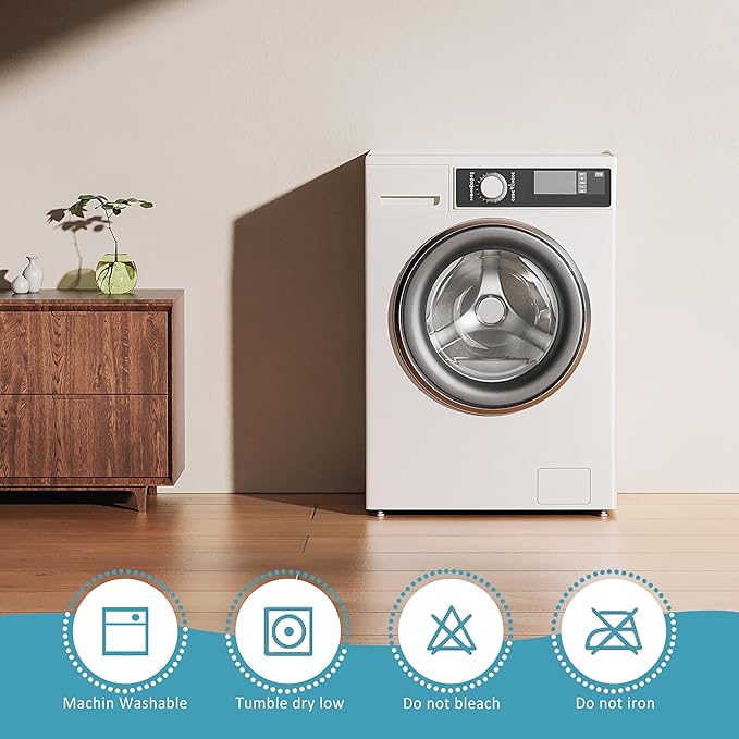 NTBAY Waterproof Mattress Protector, Quilted Queen Fitted Mattress Cover with 15" Deep Pocket- Machine Washable - Soft and Breathable Mattress Pad Cover, Navy Blue