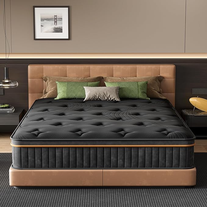 Twin Size 10 Inch Hybrid Mattress for Kids, Teens & Guest Rooms, Zoned Support with Targeted Comfort, Pocket Coil & Foam for Pressure Relief, CertiPUR-US Certified, Mattress in a Box