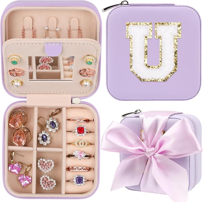 CHMI Purple Jewelry Box, Travel Jewelry Organizer, Women's Gifts - Birthday, Christmas by CHMI