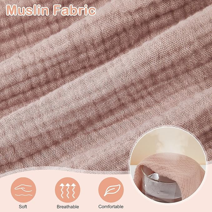 Basumee Muslin Bassinet Sheets for Baby Girl Boy 2 Pack Soft Breathable Baby Bedside Bassinet Fitted Sheets with Bottom Elastic Band Mattress Cover for Rectangle Oval Hourglass Bassinets