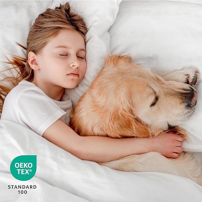 Bare Home Twin Waterproof Quilted Mattress Protector - Cooling Mattress Pad - Protect Against Spills - Easy Wash - Elastic Cover - Dorm Essentials - Stretchy - Fits up to 15 Inches Deep (Twin)