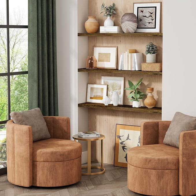 Forbena 36 Inch Floating Shelves for Wall Long Set of 3, Large Deep Wall Shelves for Bedroom Living Room Decor, Rustic Wood Floating Shelf for Kitchen Closet Office TV Plants Books (Dark Brown) - Image 2