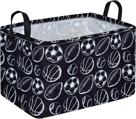 MAIZMZ Kids Hamper Storage Bins Organizer Toy Box Laundry Basket Large Canvas Collapsible Chest for Home/Dorm/Kitchen/Pet/Office/Closet/Shelf/Gift Baskets by Unknown