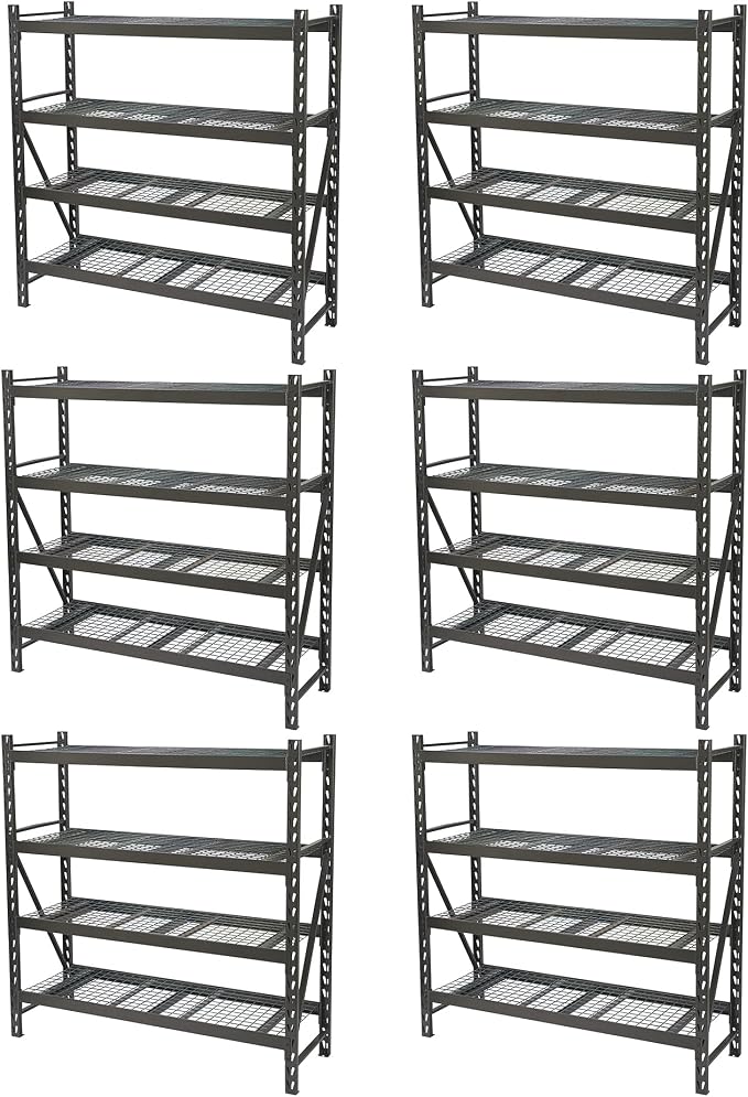 Ironton Industrial Shelving Rack (Pack of 6) by Ironton