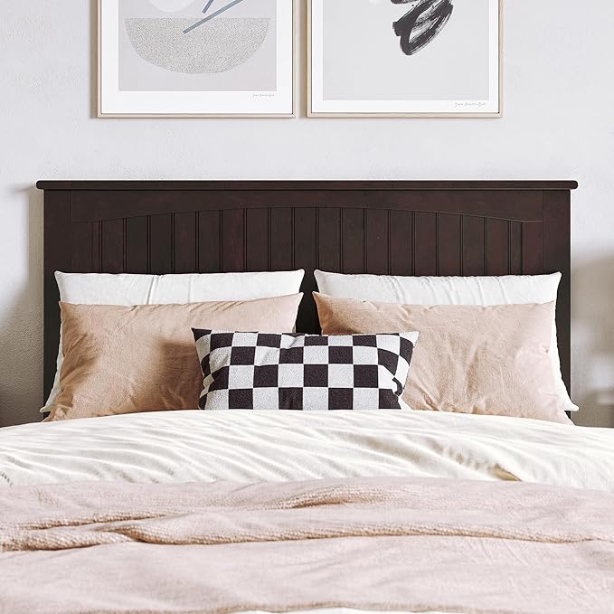 AFI, Nantucket Full Solid Wood Panel Headboard, Espresso