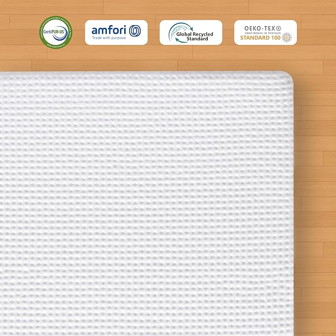 Subrtex Memory Foam Mattress Topper, 2 Inch Cal King Gel-Infused Memory Foam Topper, High Density Cooling Bed Topper Pad with Breathable Removable Fitted Cover CertiPUR-US Certified