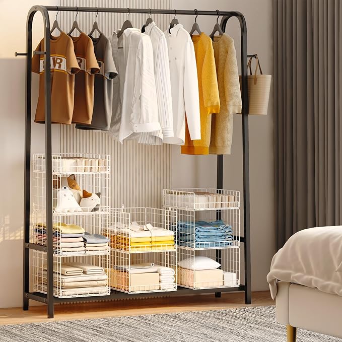 Cidaziya Closet Organizers and Storage Shelves for Clothes, Collapsible Stackable Storage Bins Organizer Baskets Containers Drawers for Truck Camper Closet RV Closets Pantries Cupboard Wardrobe - Image 8
