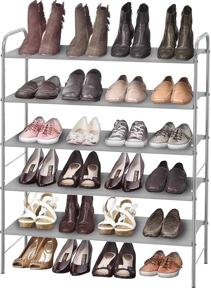 Simple Houseware 5-Tier Shoe Rack Storage Organizer, Grey by SimpleHouseware