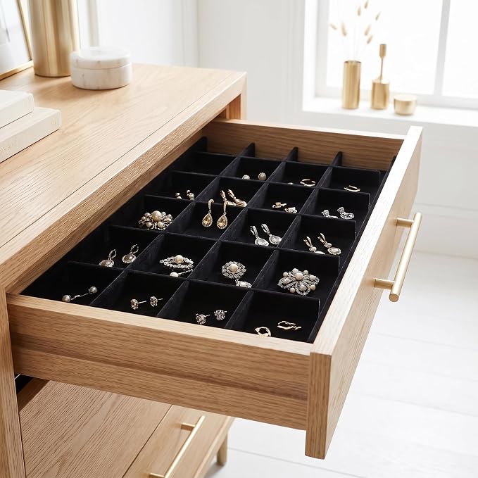 VOSAREA 1 Set Jewelry Tray Organizer Divider Jewelry Display Storage Tray Dividers for Organizing Boxes And Showcases - Image 3