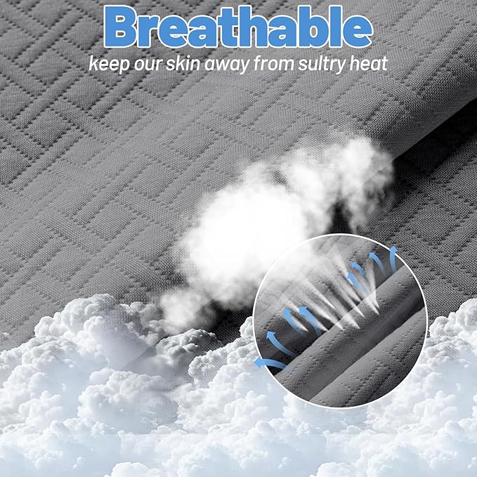 Premium Bamboo Mattress Protector – Twin Size, Waterproof, & Ultra Soft Breathable Noiseless Washable Bed Mattress Cover for Comfort & Protection MC03TWIN-LG