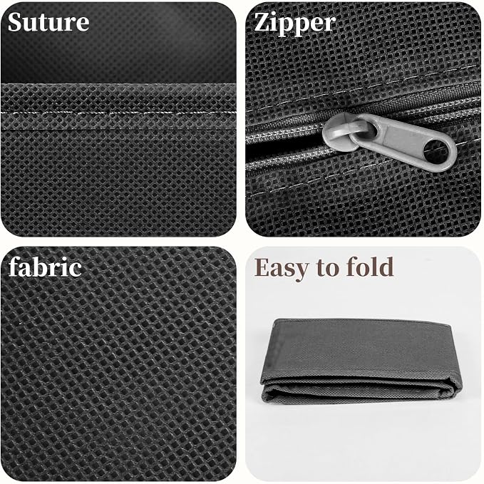 Drawer Organizer Clothes, 16 Pack Dresser Organizer Bins, Foldable Closet Organizers and Storage Fabric Dresser Bins, Shallow Drawer Dividers for Clothing, Underwears, Socks, Tie - Image 5