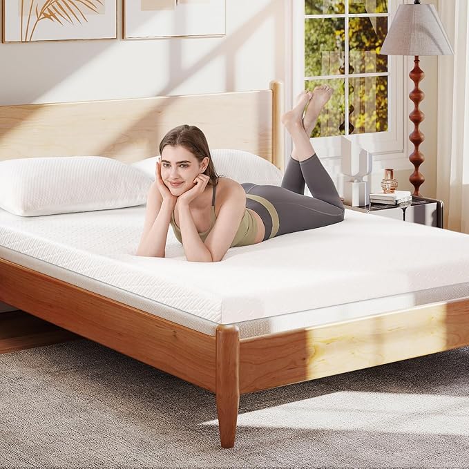 VALUXE Full Size 3 Inch Mattress Topper Cover with Zipper Closure - Breathable Protector for 3" Memory Foam or Latex Mattress Topper (Cover Only)