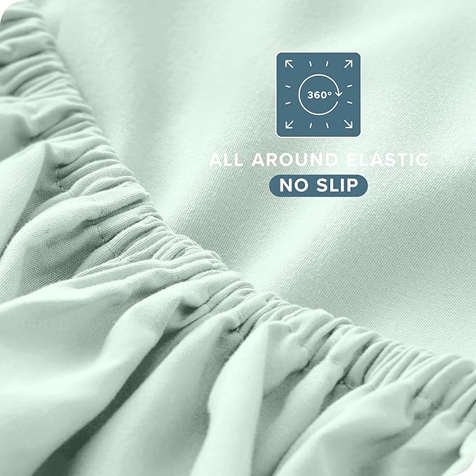 Bare Home King Sheet Set - 1800 Ultra-Soft Microfiber King Bed Sheets - Double Brushed - Deep Pockets - Easy Fit - 4 Piece Set - Bedding Sheets & Pillowcases (King, Spring Mint)