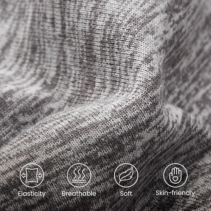 SLEEP ZONE Jersey Knit Mattress Pad, Full Mattress Topper, Pillow Top Mattress Cover, Plush Fitted Mattress Protector Machine Washable (Full, Grey)