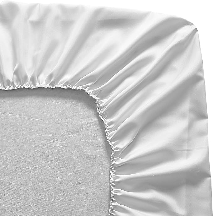 Fresh Ideas Fitted Vinyl Mattress Protector, Waterproof, Hypoallergenic, 14" Pockets, King