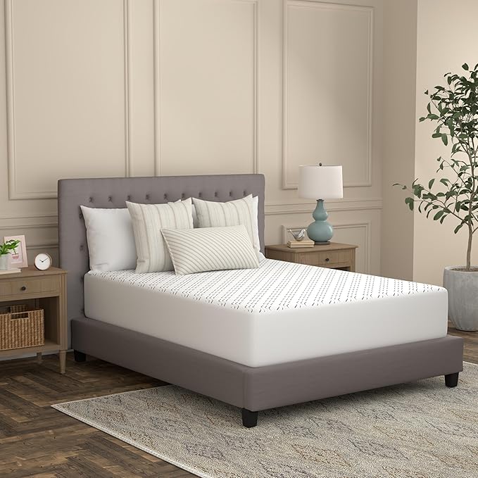 Sealy Flex Charcoal Mattress Cover Protector, Queen- PerfectGrip Stretch Sidewalls Fitted, Waterproof