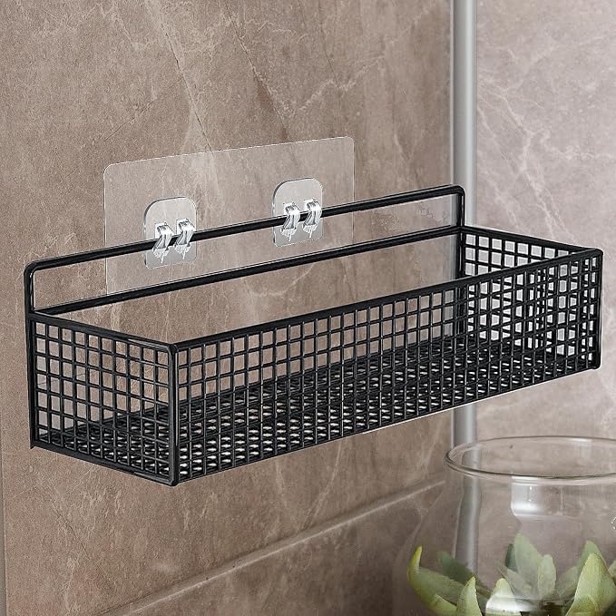 WY LIGHTING LEVEL 4 Pack Shower Caddy Adhesive Replacement, Strong Adhesive Sticker Hooks for Corner Shower Caddy Bathroom Shelf Basket Soap Dish Hanging Hooks Kitchen Accessories No Drilling - Image 7