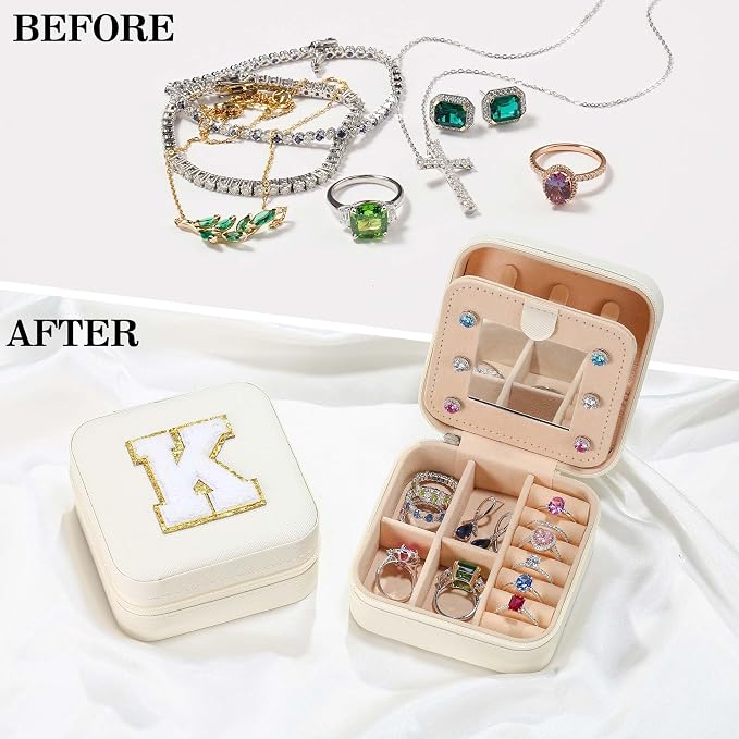 Parima Trendy C Jewelry Case - Teen Travel Accessories, Jewelry Box for Girls' Birthday Gifts - Image 3