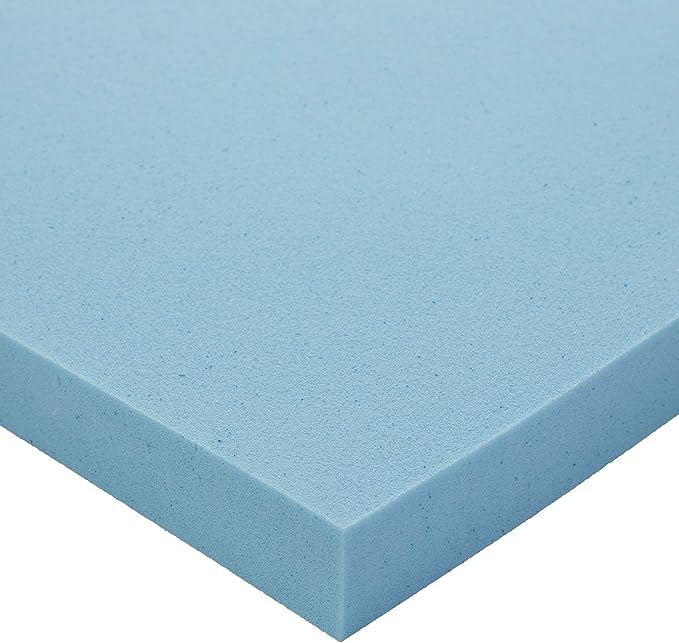 Amazon Basics Cooling Gel-Infused Memory Foam Queen Mattress Topper, CertiPUR-US Certified, 2 Inches, Blue
