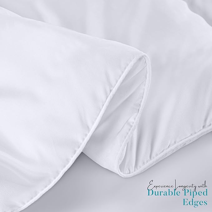 Utopia Bedding California King Comforter Duvet Insert, Quilted White Comforter with Corner Tabs, Box Stitched Down Alternative Comforters California King Size 96 x 102 inches