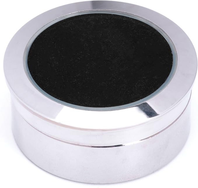 Mini Diameter 1.3 inch Loose Diamond or Gemstone Display Box Case Holder Show Container Metal (Silver- 1.3x0.5) by DECORATIVEBOX