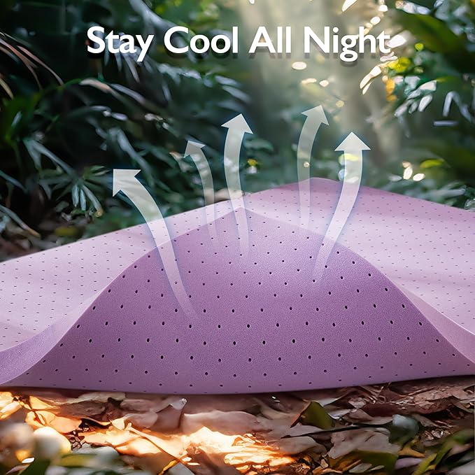BDEUS 1.5 inch Twin Mattress Topper, Cooling Gel Memory Foam Bed Topper for Pressure Relief and Back Pain, CertiPUR-US Certified, Dorm Essentials